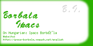 borbala ipacs business card